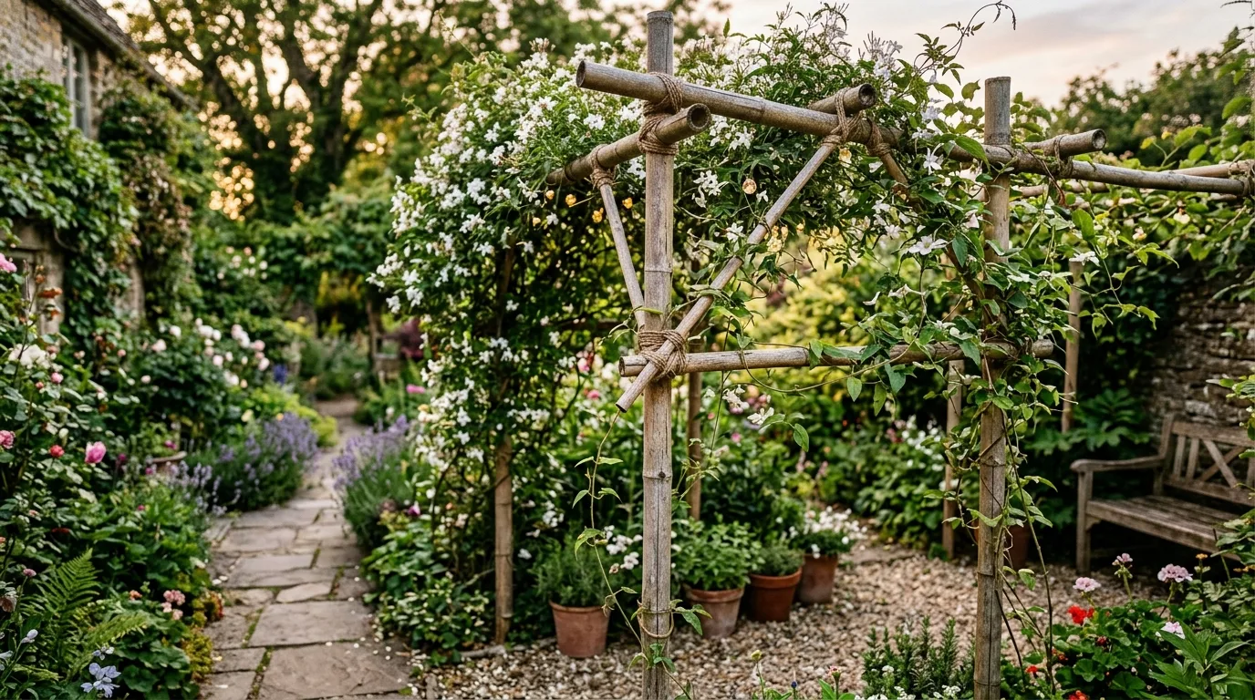 Rustic Bamboo Trellis